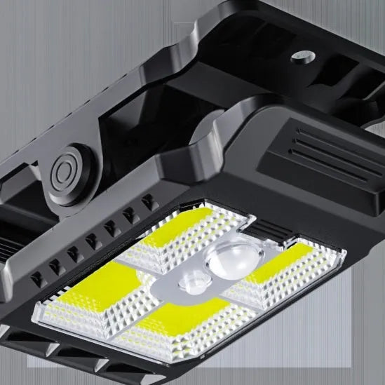 YD21B outdoor solar wall lamp punch-free clip light with 10W panel and ABS body