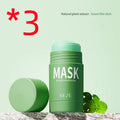 Solid cleansing mask in purple colour with green tea and mud clay for oil control and pore shrinking