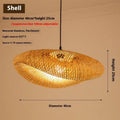 Bamboo chandelier ceiling light with traditional Chinese Zen design, 40cm diameter