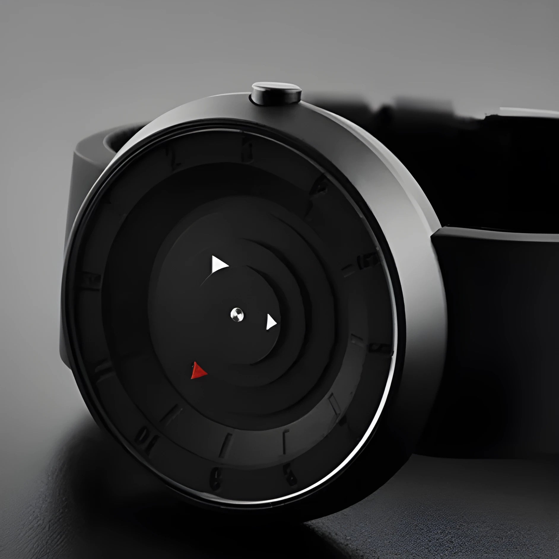 European American fashion creative sports couple silicone quartz watch black red white unisex 26cm