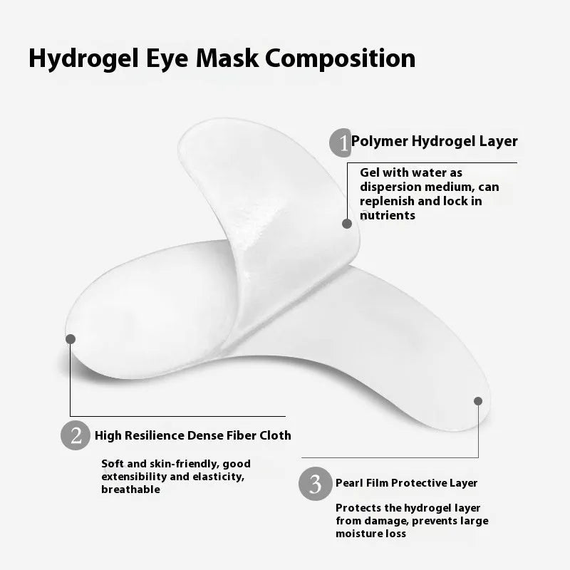 Hydrogel eye mask for anti-wrinkle firming moisturising, 7g single piece, universal skin type