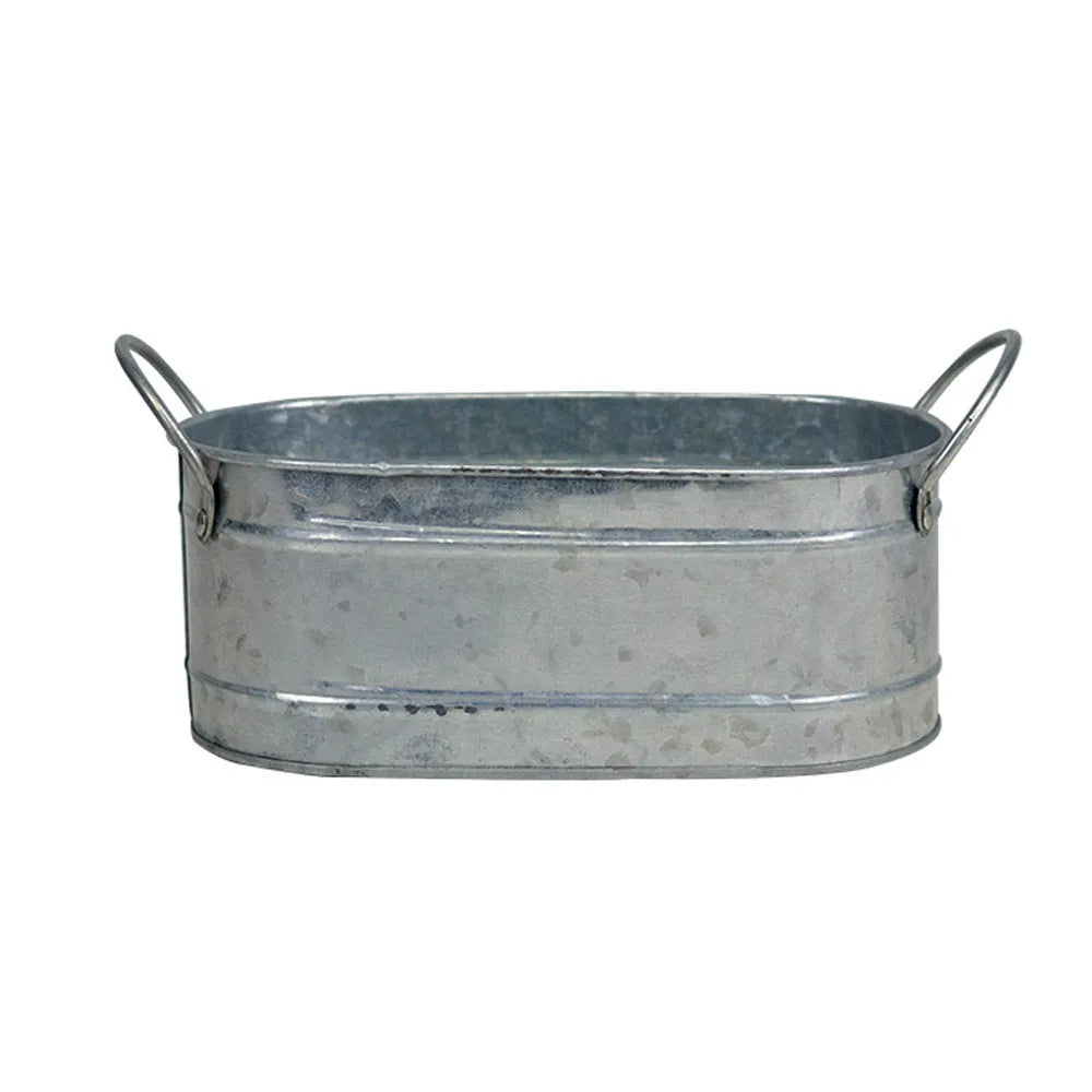 Iron sheet succulent flower pot desktop style metal planter for indoor cacti