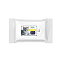 Pack of 10 pet wipes with coconut oil and chamomile for cleaning tear stains from dog's eye area