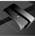 HD tempered glass screen protector for Samsung mobile phone showing full screen coverage.