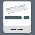 Double-sided memory foam keyboard and mouse pad with adjustable wrist strap in multiple colour options