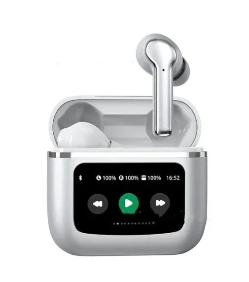 T68 PRO Wireless Bluetooth Headset in Black, Silver, or Champagne colour with a touch screen.