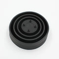 Silicone car headlight dust cover showing closed and open style options for universal vehicle fit.