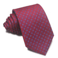 Men's polyester jacquard tie with striped pattern in arrow design for business formal wear