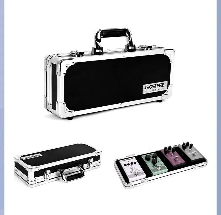 Aviation box guitar multi-effects processor with T-EC8 interface in rack mount flight case