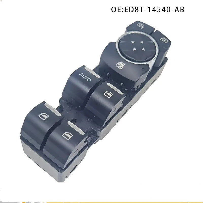 Ford Focus electric window regulator with black ABS housing and 12V motor