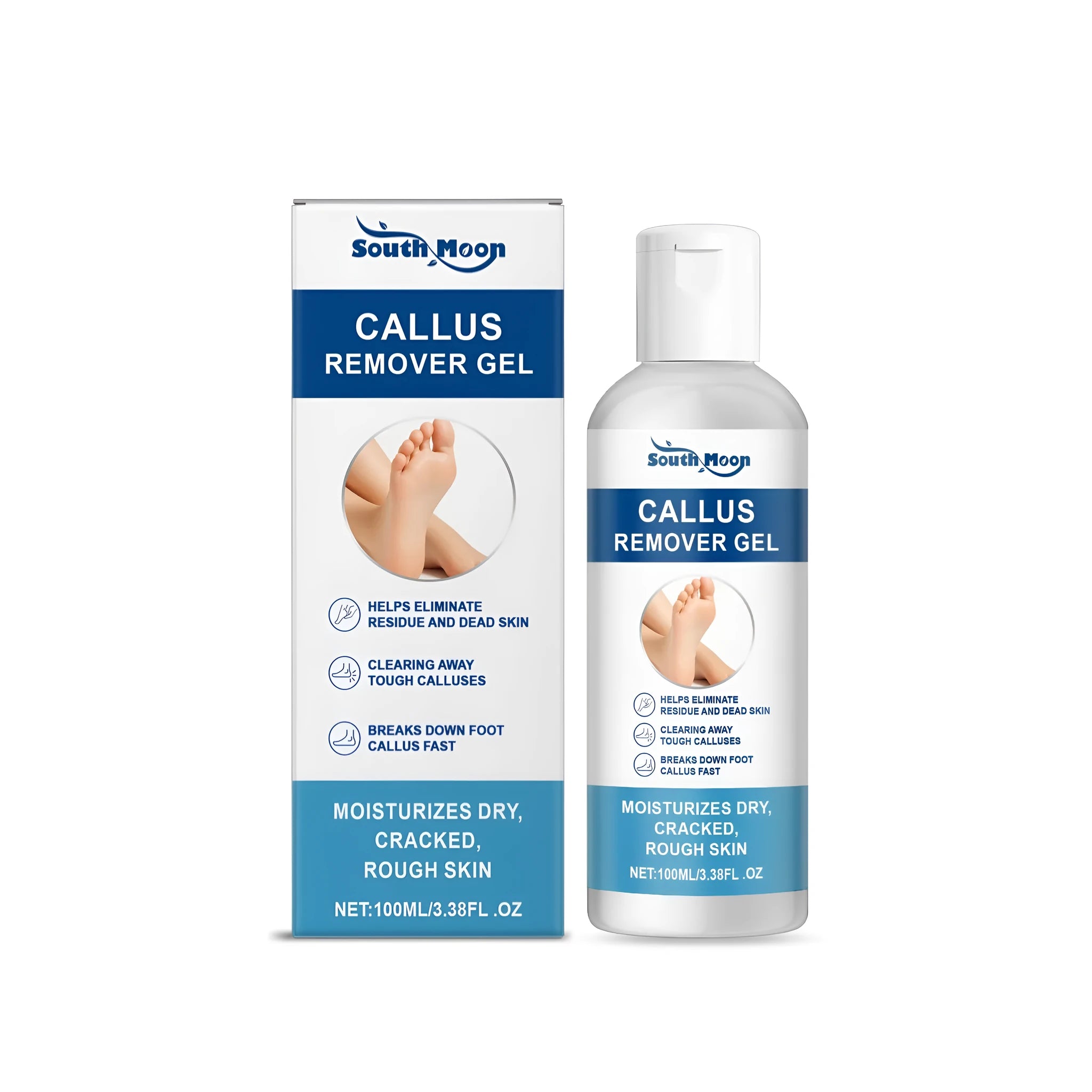100g tube of callus remover gel for feet with coconut oil and aloe extract