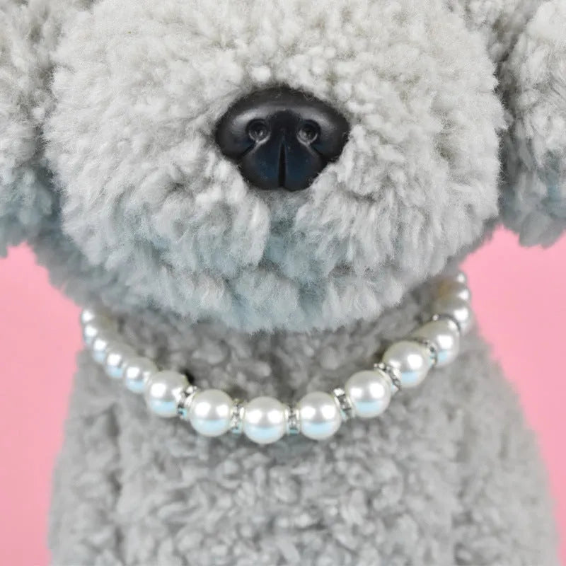 Cat necklace with resin pendant on teddy collar, 25CM adjustable, suitable for cats and dogs
