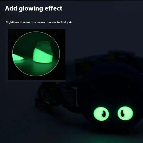 Adjustable plastic cat collar with integrated Apple AirTag protective case in pink colour.