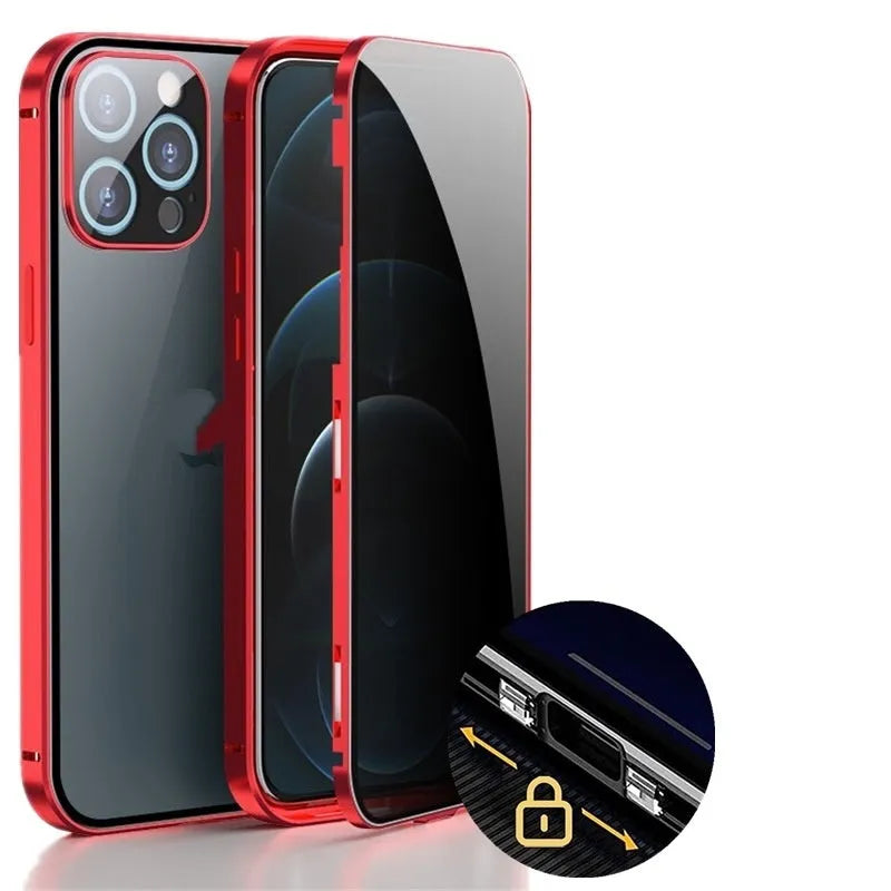 Magneto Phone Case with double-sided glass and aluminium frame for iPhone 17