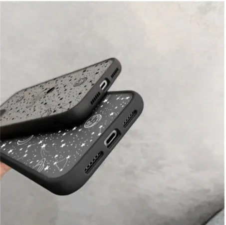 Star Universe Applicable X design mobile phone case for iPhone in Black and White colours