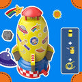 Rocket launcher water pressure sprinkler toy for outdoor garden lawn play with ABS plastic construction