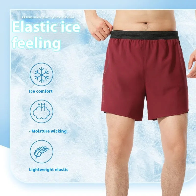 Men's polyester basketball shorts in solid colours with low-waist design