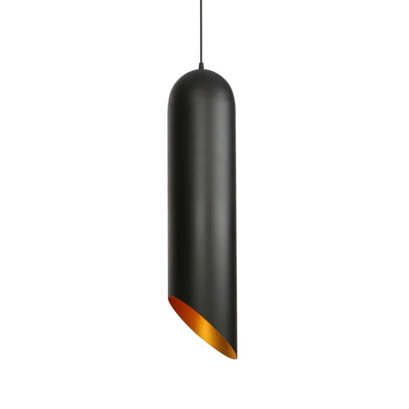 Retro industrial cage chandelier with matte black iron finish, shown in short and long pendant versions.