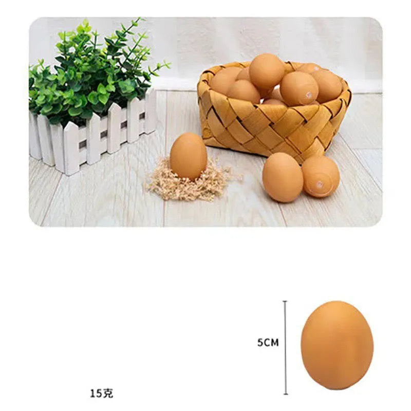 Egg-shaped dog toy with sound effects for chewing and dental care