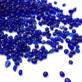 Sea blue glass sand beads 3-6mm round particles for fish tank landscaping decoration