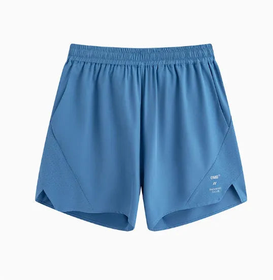 Spandex running shorts with laser punching stitching in Mysterious Black or Power Blue