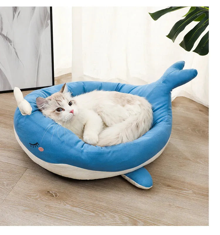 Duck-shaped pet bed sofa in soft polyester for small dogs and cats