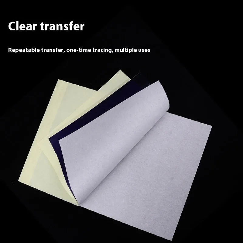 A4 tattoo transfer paper sheets and transfer paste gel pot for stencil creation