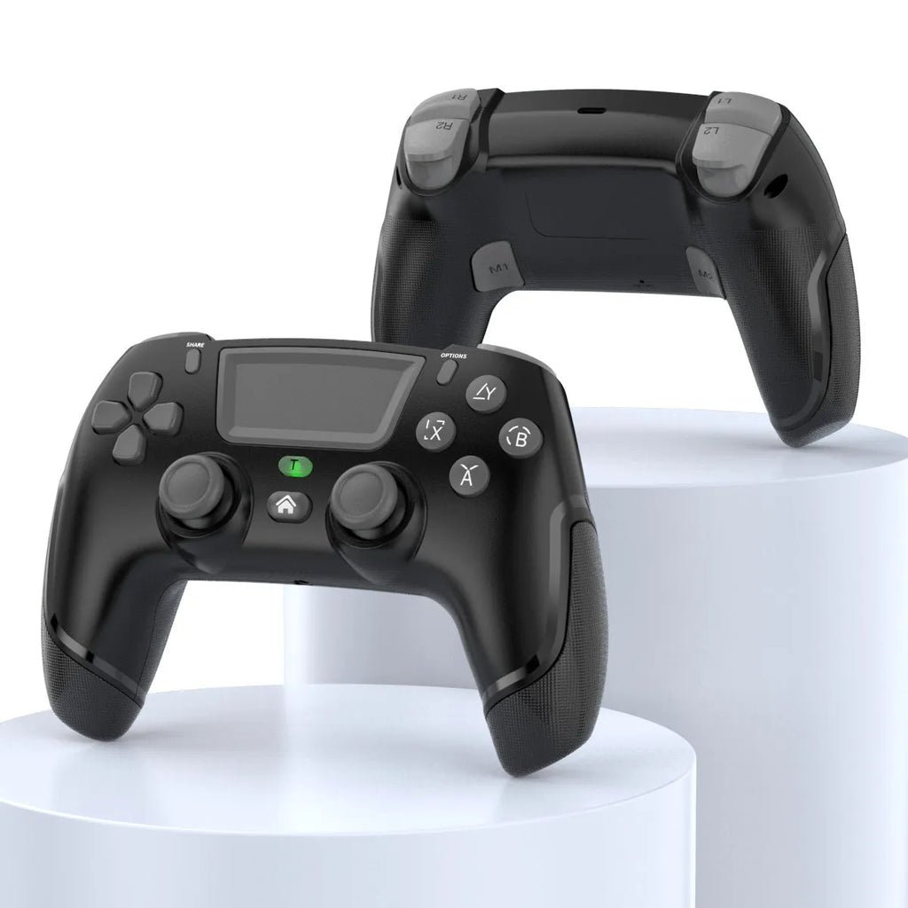 Fruit green wireless PS4 controller with Bluetooth connectivity for PC and mobile gaming