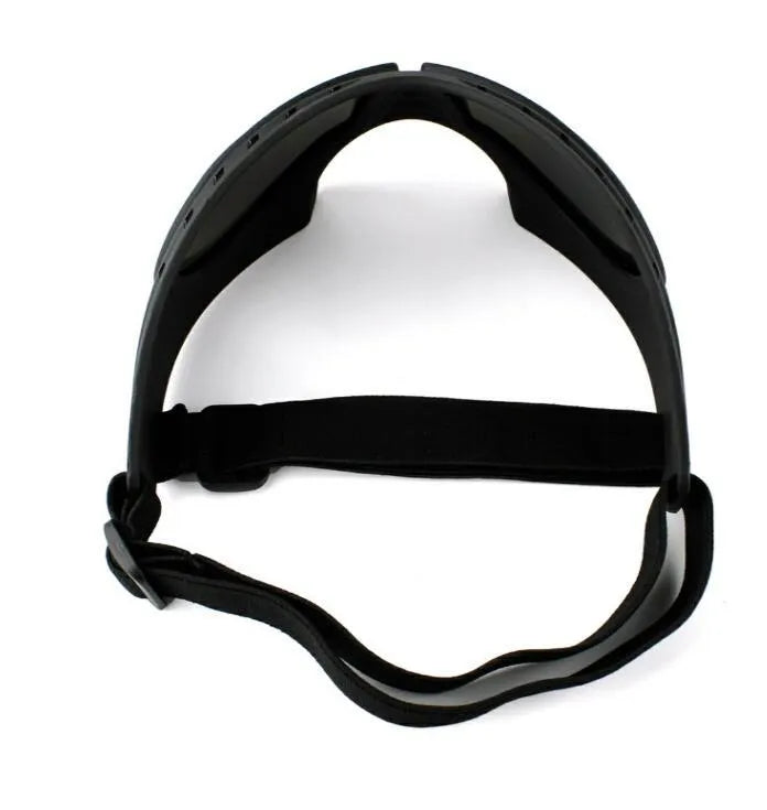 Dog goggles for medium and large dogs, size L, available in black or white, one pair pet headwear