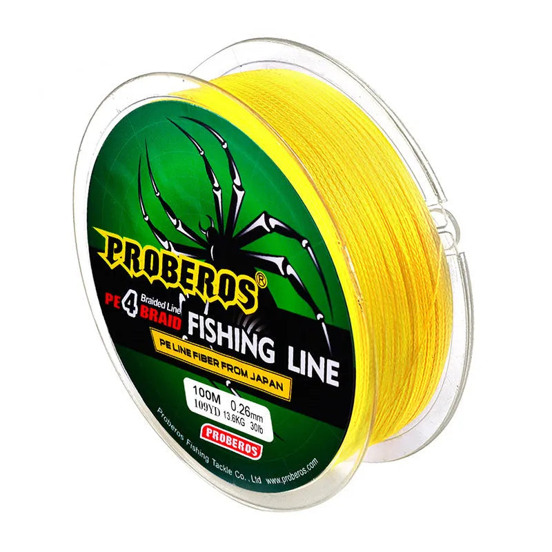 4 braided 100 metre Vigorous Horsefish fishing line in PE material, available in multiple colours