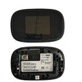 Black Full Network mifi8000 4G portable wireless router with battery and USB cable on a table
