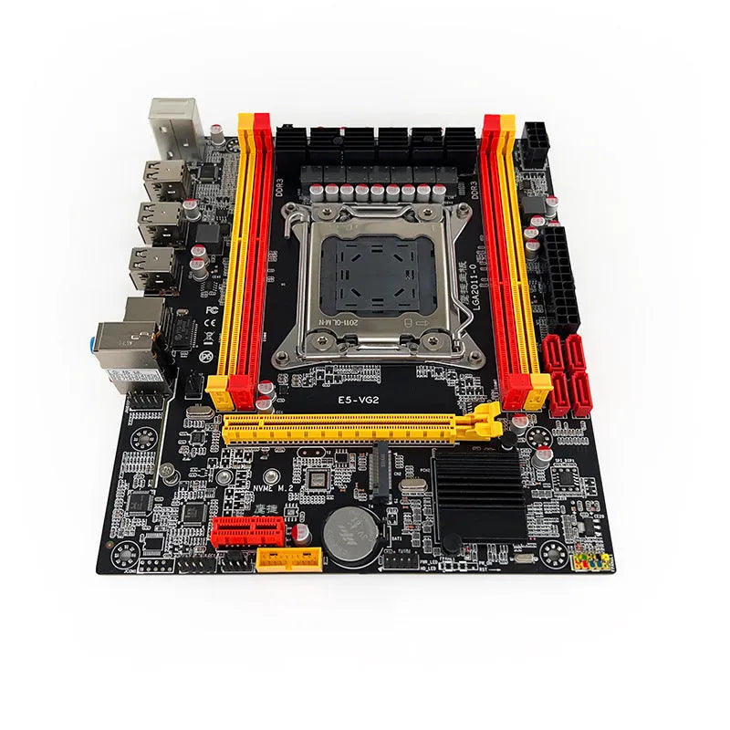 X79-VG2 desktop motherboard with LGA 2011 socket, DDR3 slots, PCIe 16X, M.2, and SATA connectors