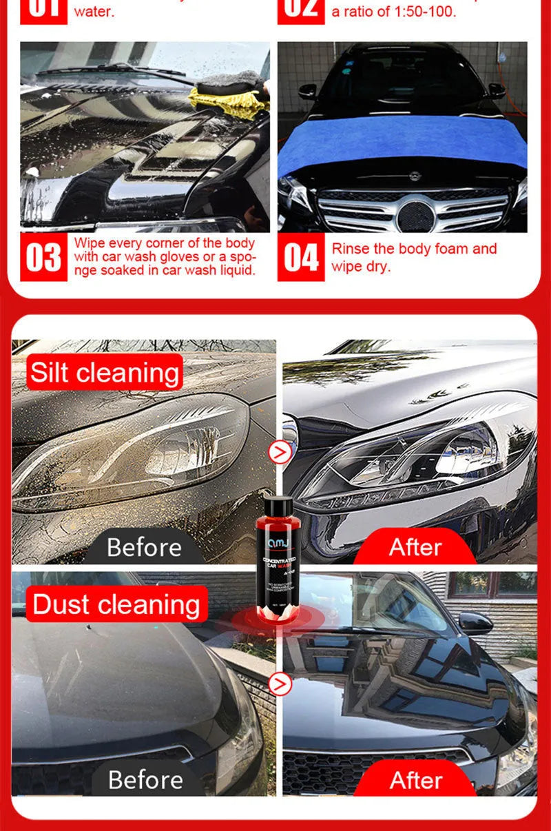 100ml bottle of concentrated high foam car cleaner for vehicle decontamination
