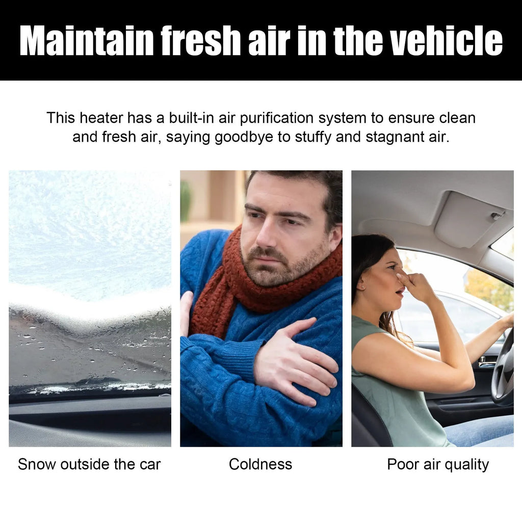 Portable miniature vibration radiator in black or red for car and home heating