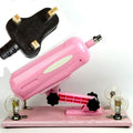 Women's automatic telescopic thrusting sex tool in purple colour showing flexible PVC construction