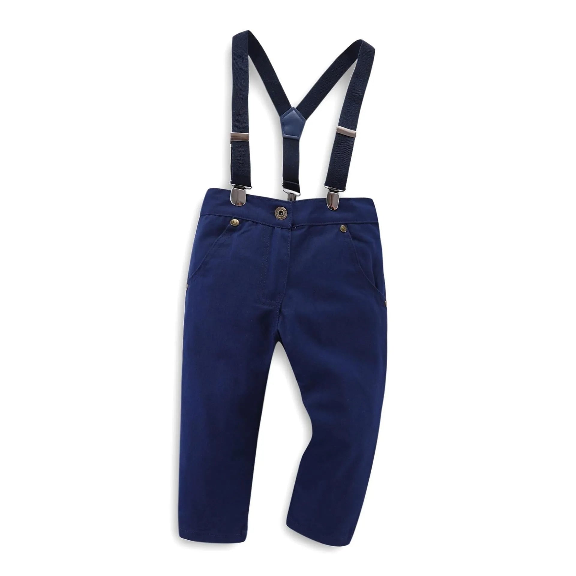 Blue boys' suit with jacket and trousers in regenerated cellulose fibre fabric for formal occasions