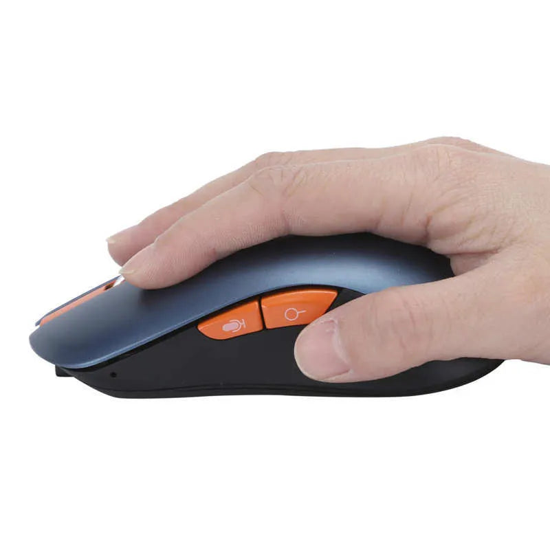 Artificial intelligence voice mouse wireless rechargeable laptop V8 Premium Edition with 7 buttons and dual connectivity