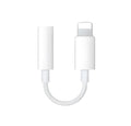 White Lightning to 3.5mm headphone adapter cable for iPhone with 12cm length