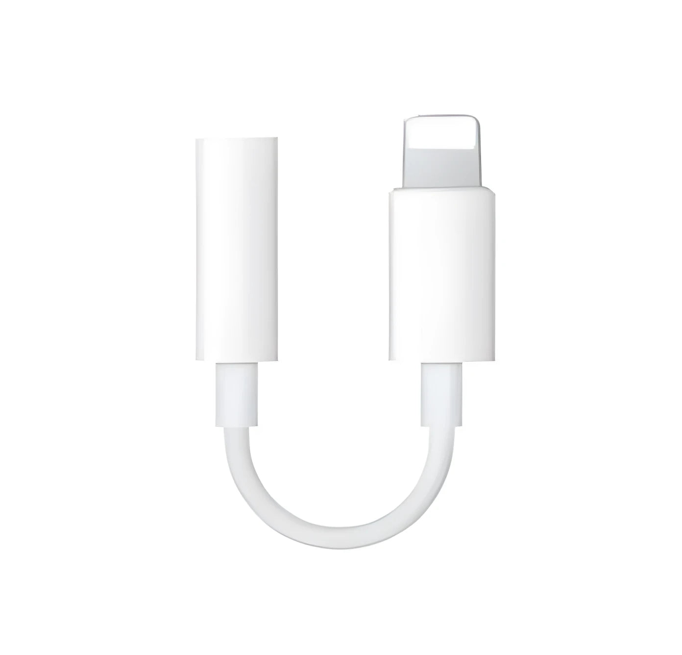 White Lightning to 3.5mm headphone adapter cable for iPhone with 12cm length
