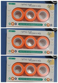 Magnetic finger rotating ring plastic fidget toy with 1.8cm internal diameter in blue and green