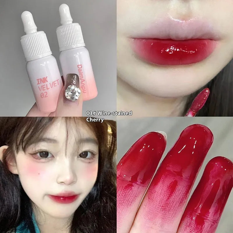 Mirror Lip Lacquer stick in 3.5g size showing shade options from the Milk Huhoo series.