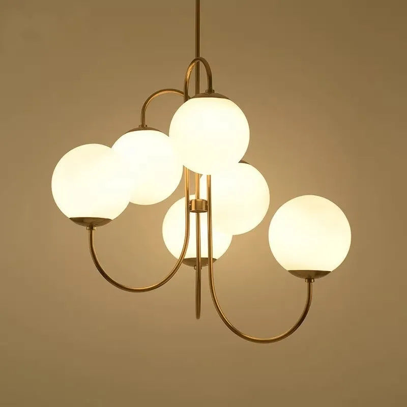 Modern iron droplight with black finish and warm light, size 790x680mm, for living room or restaurant use