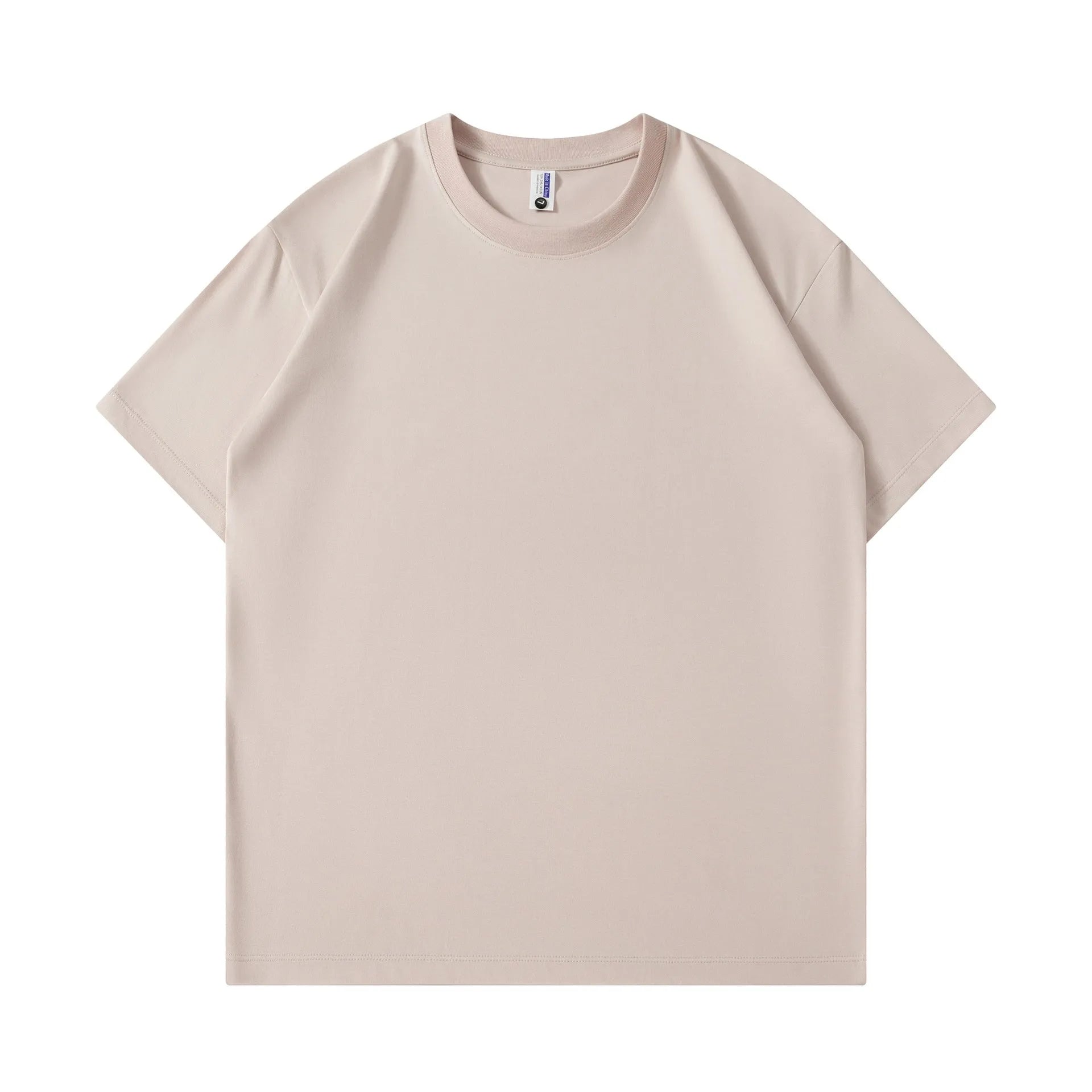 Cotton loose fit unisex t-shirt in various solid colours with short sleeves