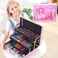 Creative birthday gift for girls ten years old with plastic doodle pen set and selectable aluminium gift box