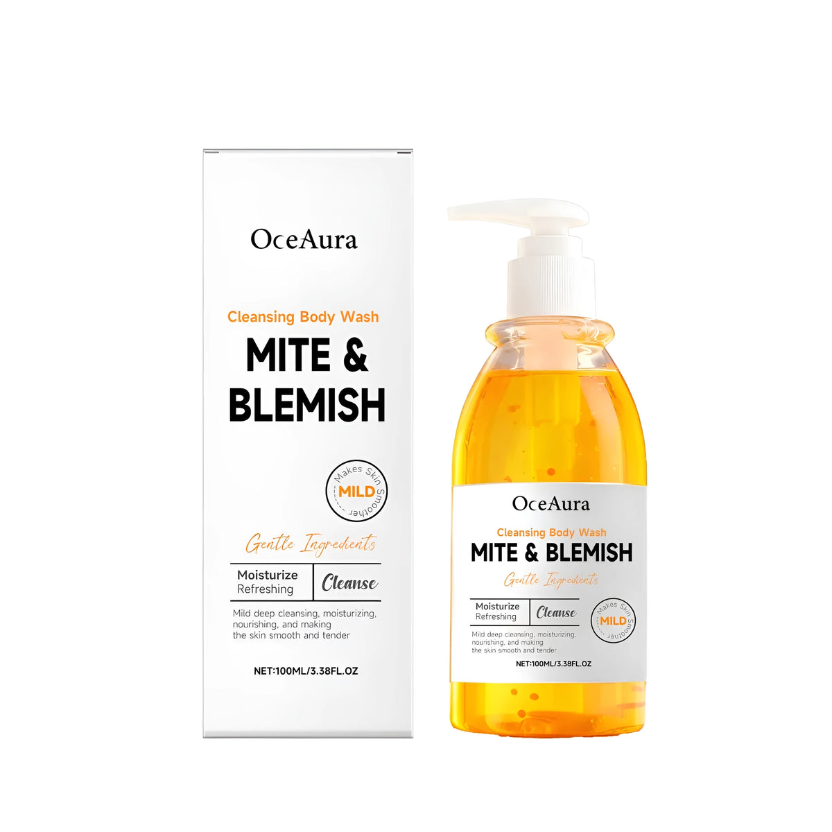 Body Cleansing Shower Gel 100ml bottle with aloe vera and vitamin E