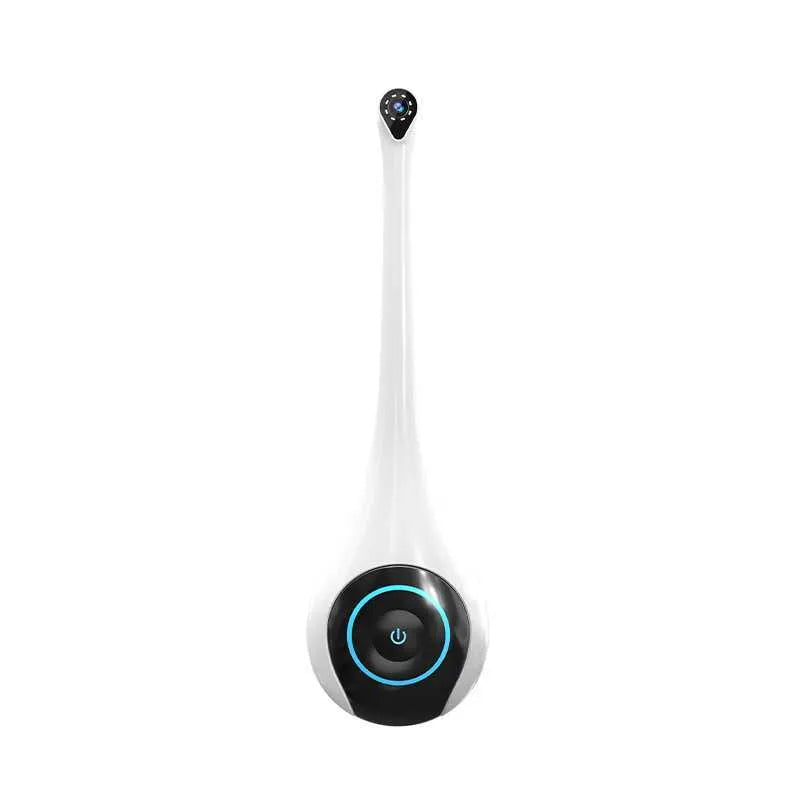 White dental mirror endoscope camera with 1080P HD video, Bluetooth connectivity, and 8 LED lights