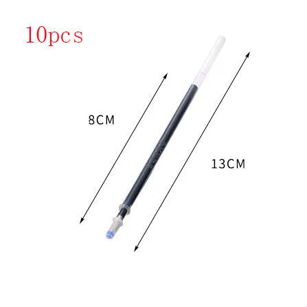 Automatic fade away pen set with holder, case and eight refills for temporary writing