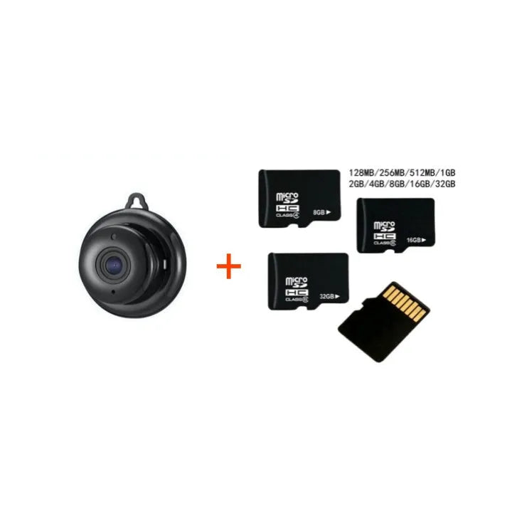 Indoor WiFi security camera with low light night vision, 1080p, motion detection, and two-way audio
