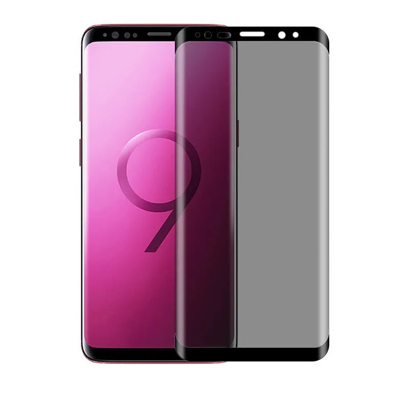 Samsung Galaxy tempered glass screen protector with full coverage and anti-fingerprint surface