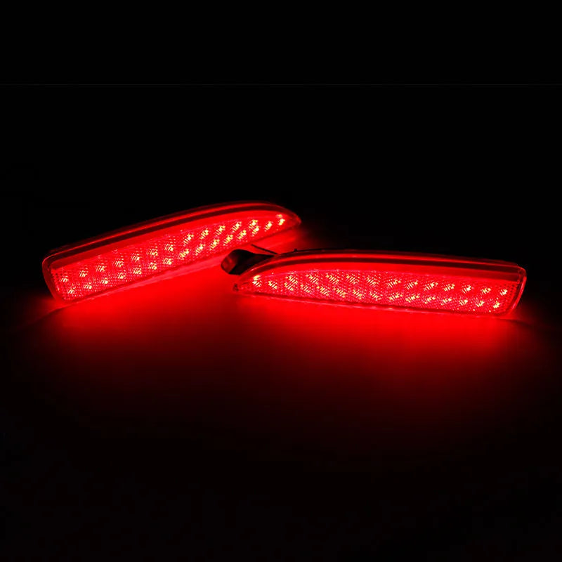 LED flashing rear bumper light for Mazda with 5630 lamp bead dual mode driving and brake light 2pcs set